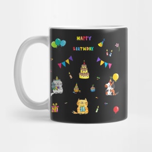 Happy Birthday Cat Mug